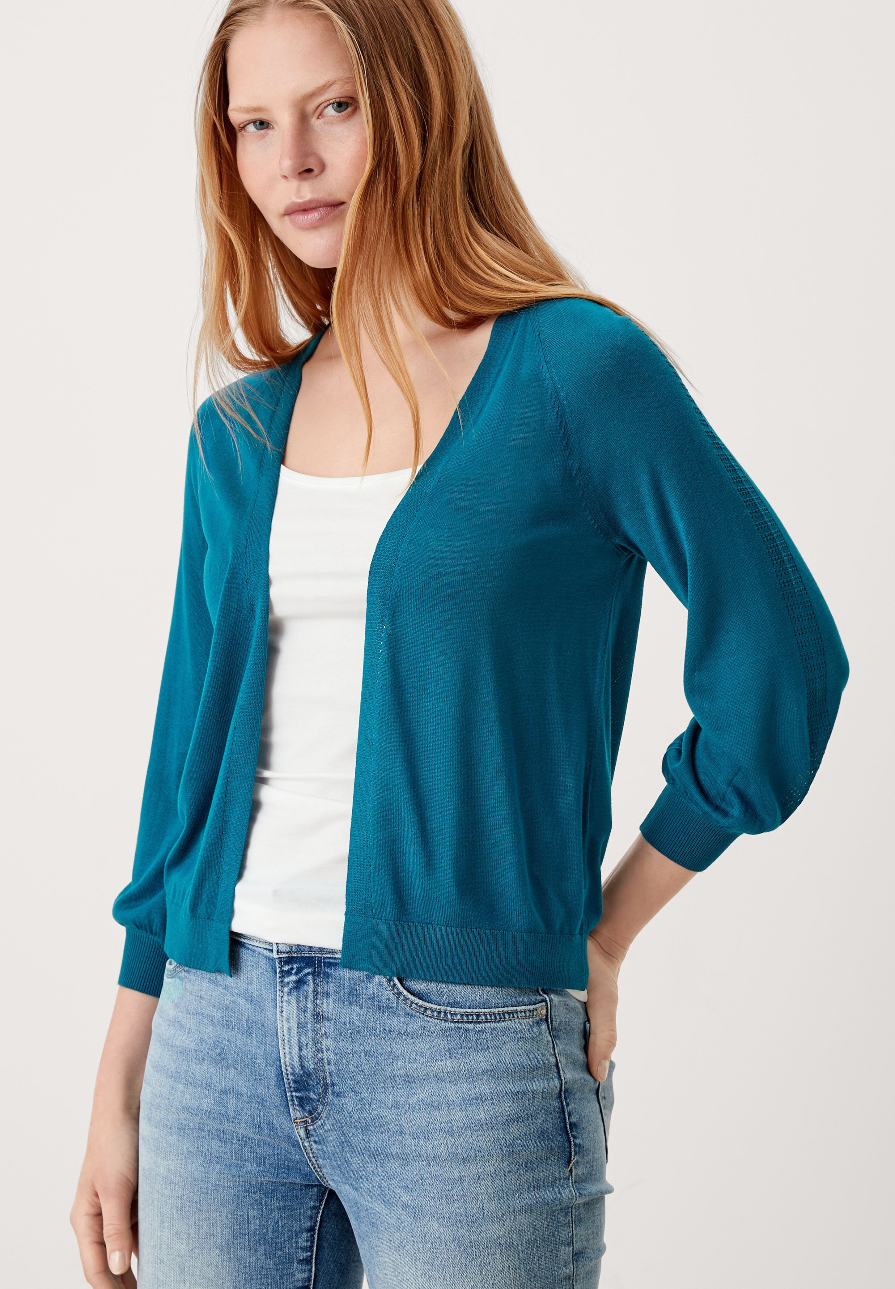 s.Oliver Cardigan - deep teal/teal 
