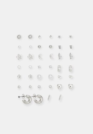 20 PACK EARSTUDS - Øredobber - silver-coloured