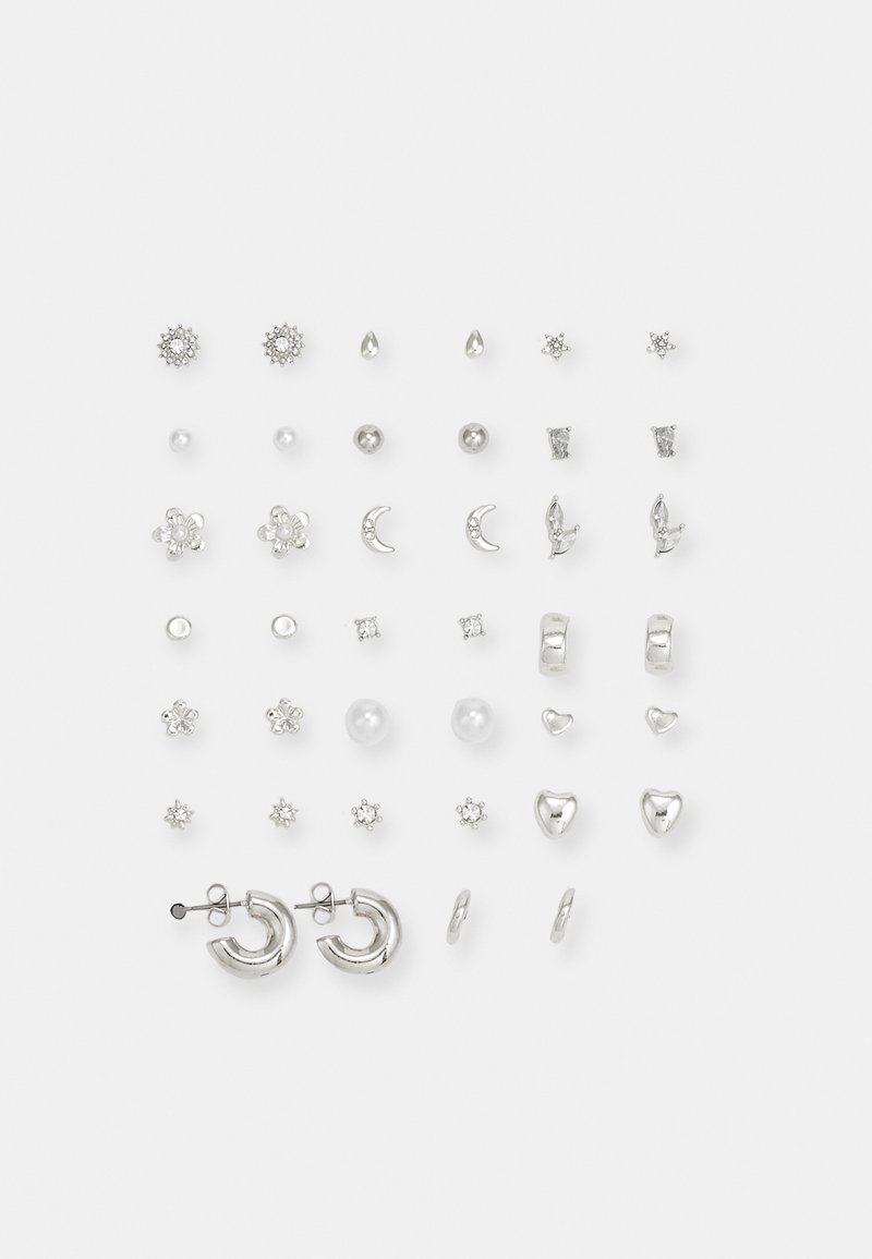 Pieces 20 PACK EARSTUDS - Auskari - silver-coloured