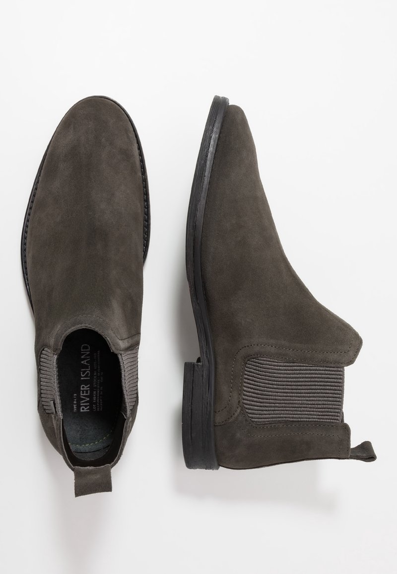 River Island gray suede boots Buy River Island Grey Crepe Sole Chelsea Boots from the Next  main image 3