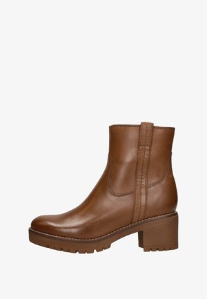 SUB55 KHATY - Platform ankle boots - cognac