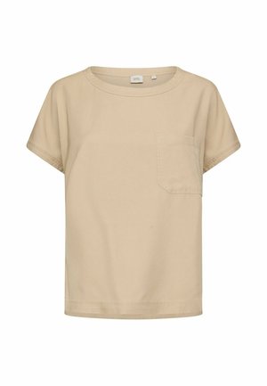 camel active, KURZARM T-SHIRT MIT BRUSTTASCHE - T-Shirt basic - sand