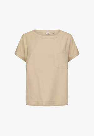 camel active, KURZARM T-SHIRT MIT BRUSTTASCHE - T-Shirt basic - sand