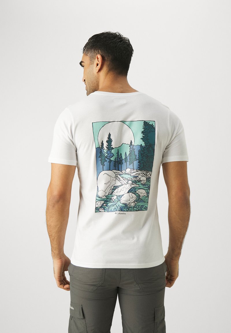 Columbia RAPID RIDGE™ BACK GRAPHIC TEE - T-shirts med print - white