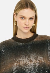 LIU JO WITH SEQUINS - Maglione - dark brown