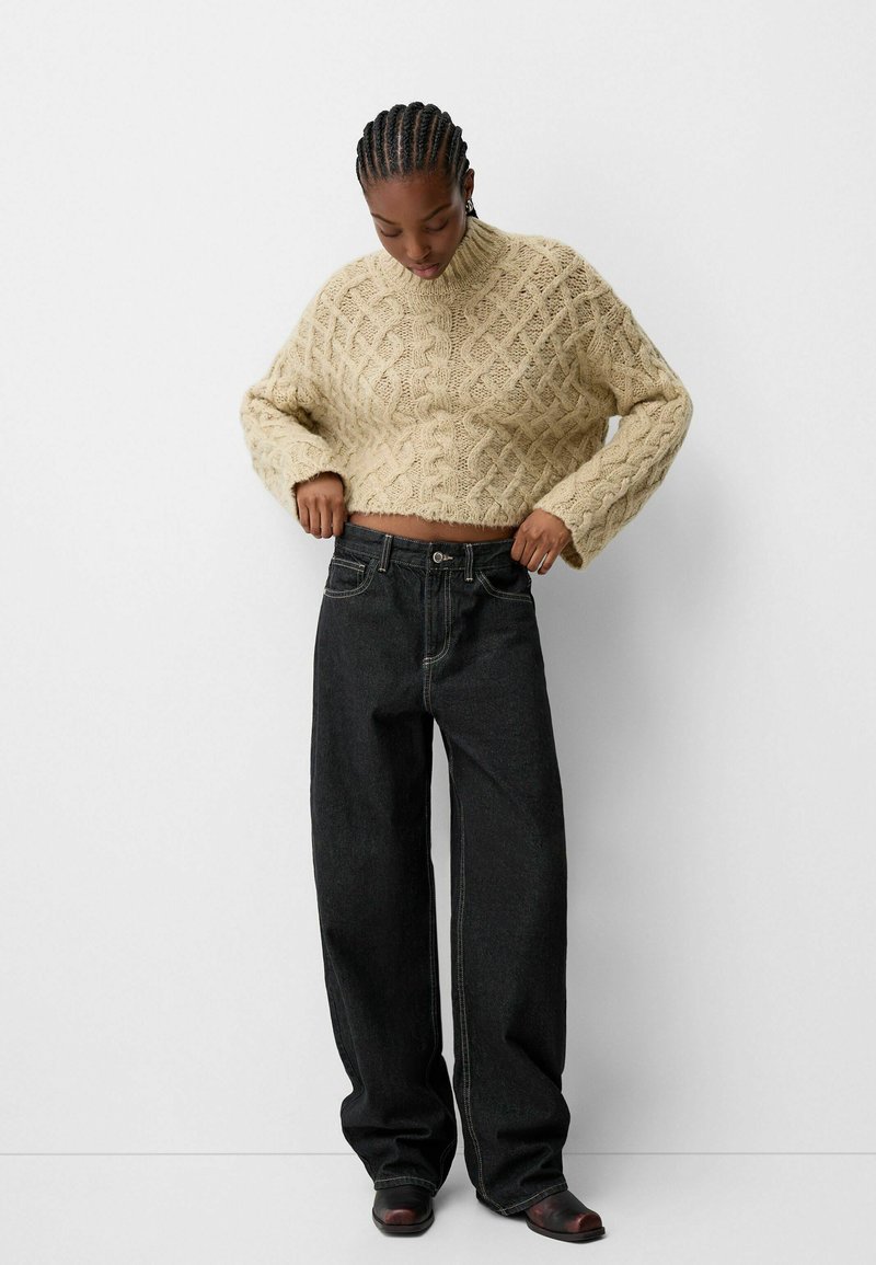 Bershka Trui donkergeel Bershka Trui donkergeel