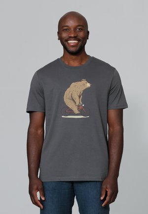 FAHRRADBÄR - T-Shirt print - anthracite