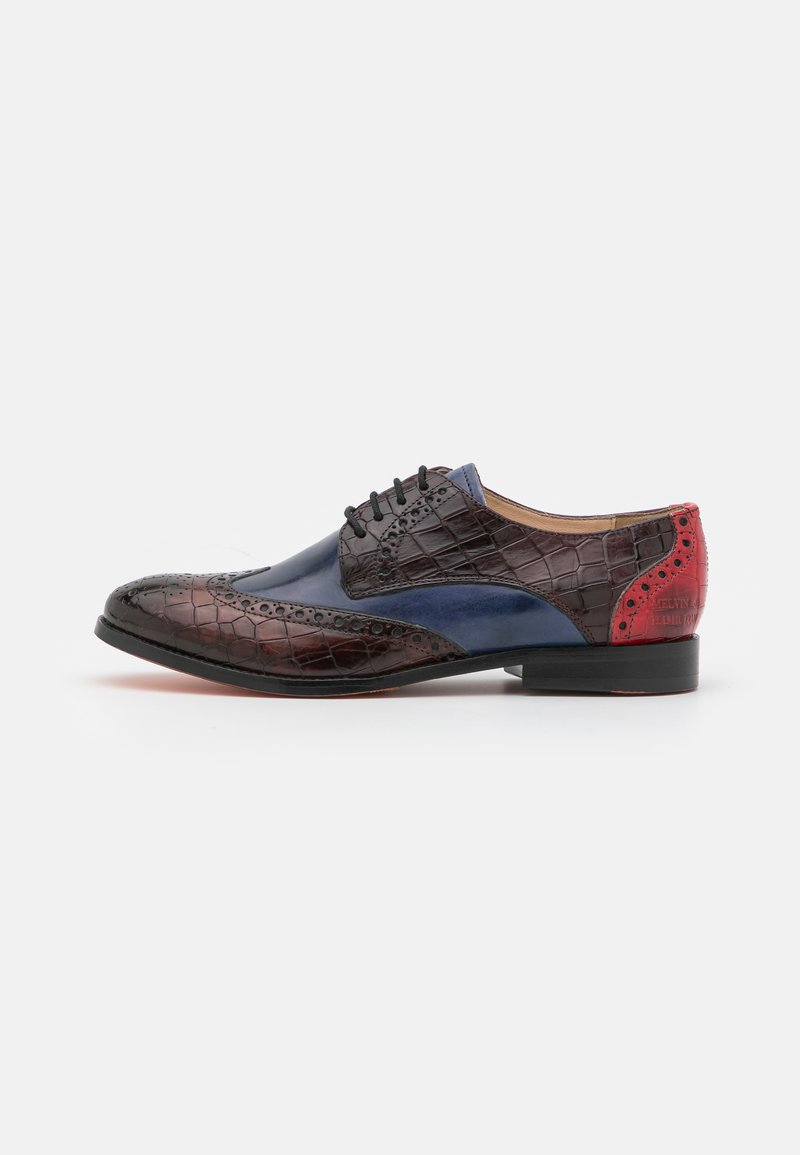 Melvin & Hamilton AMELIE 3 - Schnürer - french blue/marone/beige 