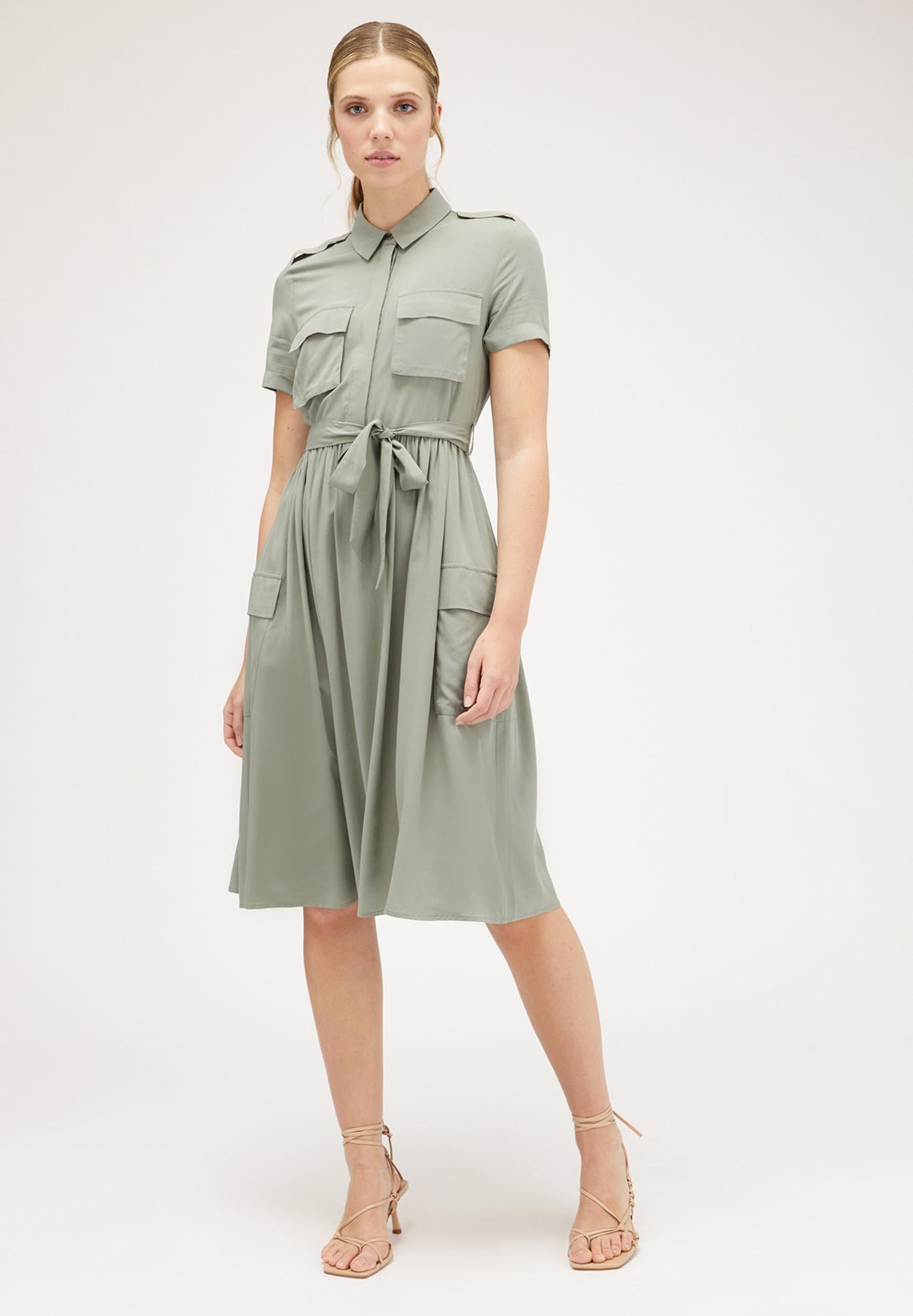 Vestito Estivo Vestito Verde Motivi Motivi Vestito Casual Verde