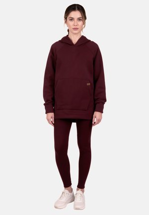 SET - Hættetrøje - burgundy