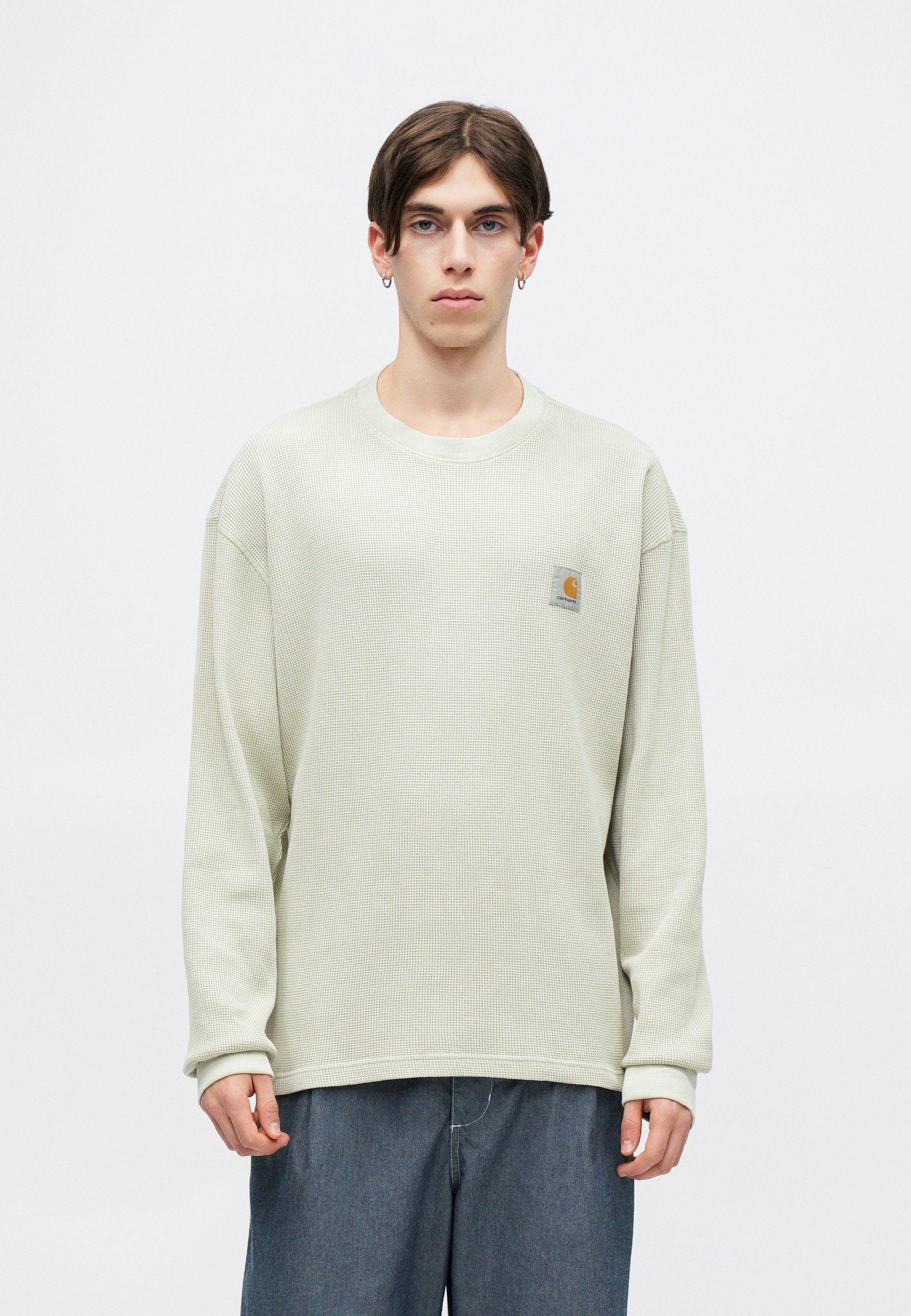 Carhartt WIP VISTA WAFFLE - Long sleeved top - fleur de sel/beige