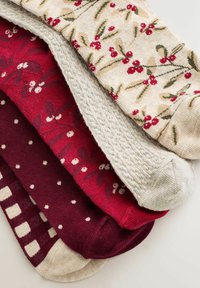 5 PACK - Chaussettes - ditsy christmas berry