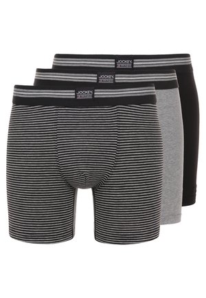 LONG LEG TRUNK 3 PACK - Culotte - black/grey