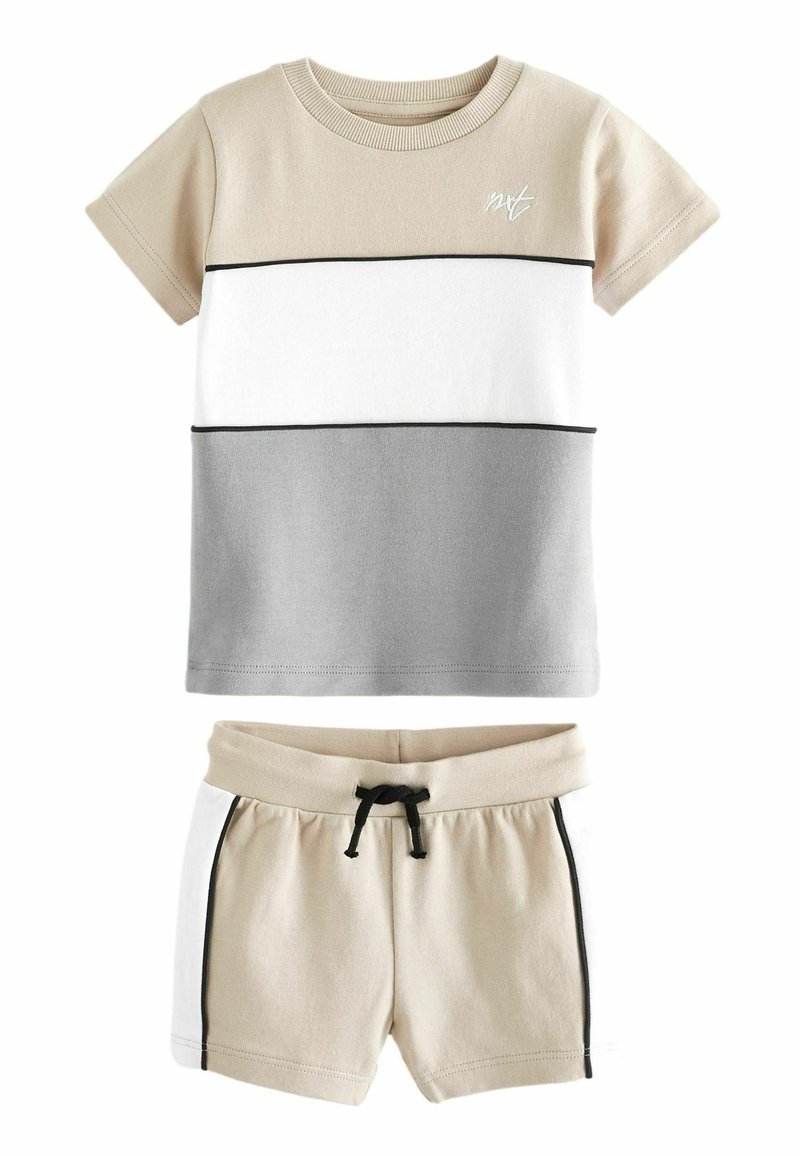 Next - SHORT SLEEVE BLOCK SET - Shorts - neutral, Forstør