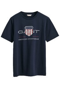 GANT - ARCHIVE SHIELD UNISEX - T-Shirt print - evening blue Thumbnail-Bild 1