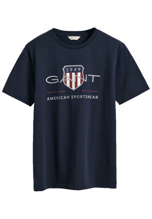 GANT ARCHIVE SHIELD UNISEX - T-Shirt print - evening blue