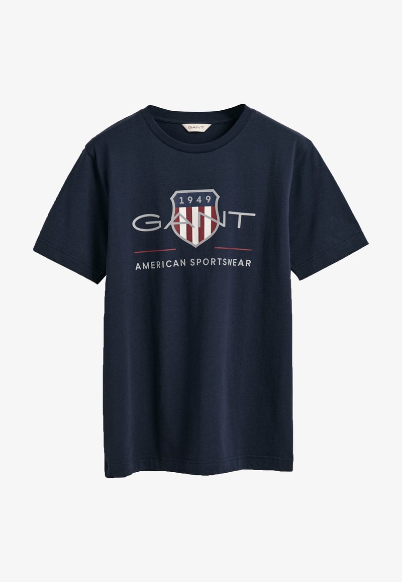 GANT - ARCHIVE SHIELD UNISEX - Print T-shirt - evening blue, Enlarge