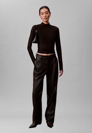 PLEATED  - Pantaloni - black