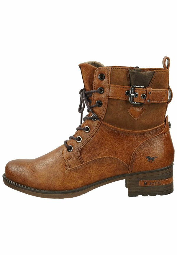 Cowboy-/Bikerstiefelette - cognac