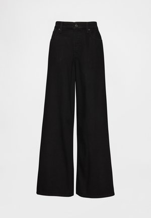 GAP CURVY BAGGY BECKER - Džinsi ar platām starām - black wash