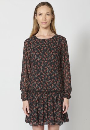 LONG SLEEVE - Freizeitkleid - black