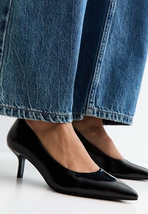 New Look, PATENT  KITTEN HEEL COURT  - Klassieke pumps - black