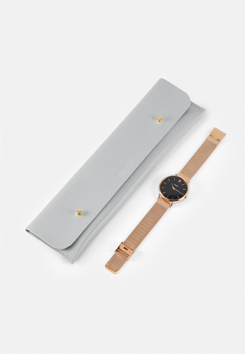 Cluse Minuit Uhr Rose Gold Coloured Black Rosegoldfarben Zalando De