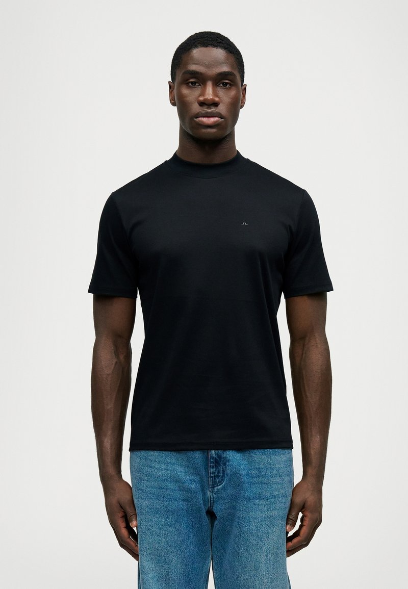 J.LINDEBERG ACE MOCK NECK - T-Shirt basic - black/schwarz