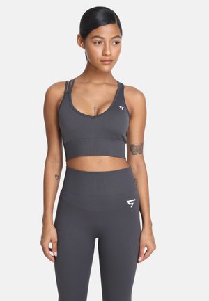 ELIS CROSS SEAMLESS  - Sujetadores deportivos con sujeción media - dark grey