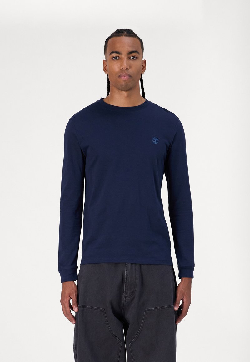 Timberland DUNSTAN RIVER LONG SLEEVE TEE - Hosszú ujjú felső - dark sapphire