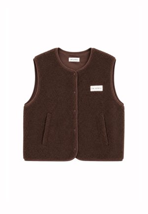 OH APRIL, MAGNOLIA FLEECE VEST - Vest - dark brown