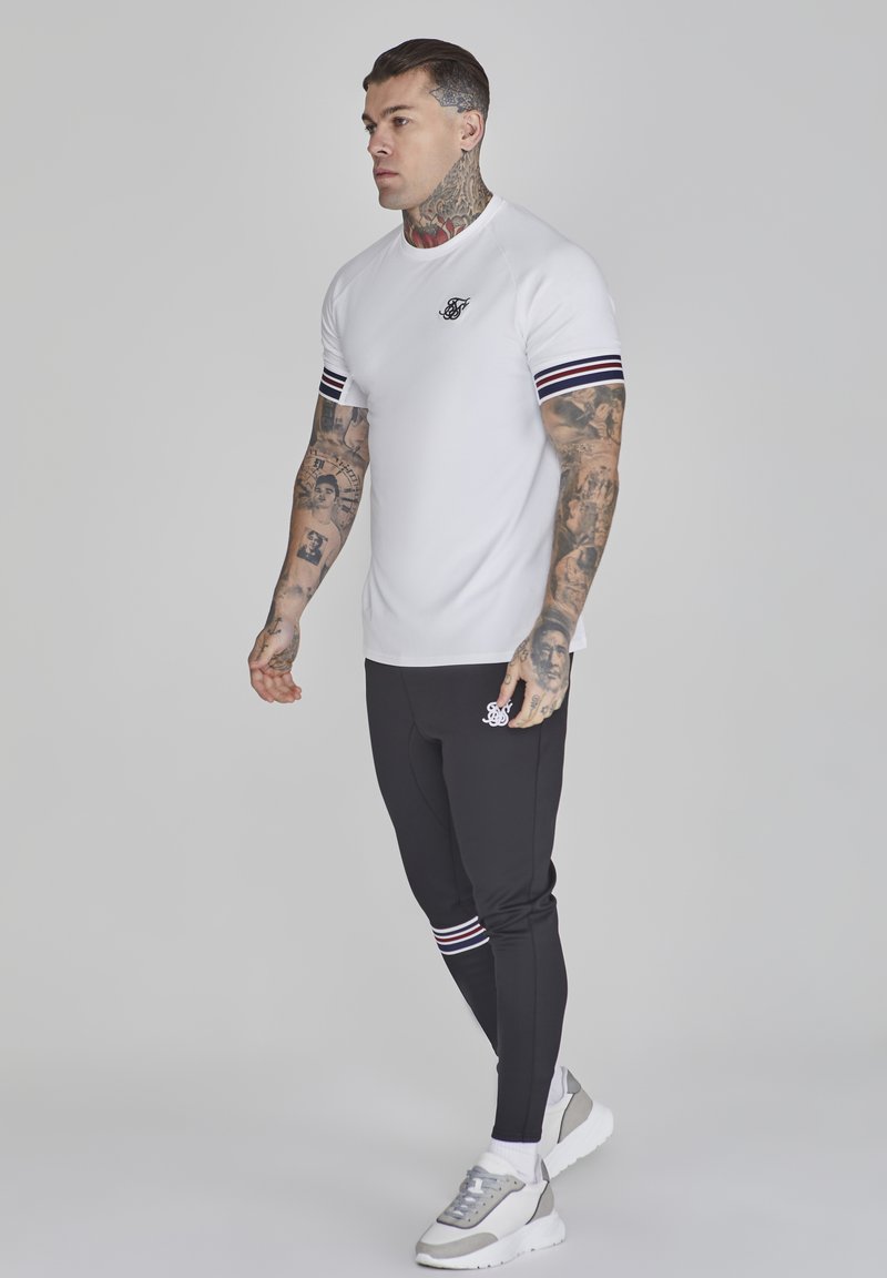T-shirt SikSilk Grigia Con Pannello Laterale, Bambino 11-12 Anni, Cotone Ed Elastan - Foto 3