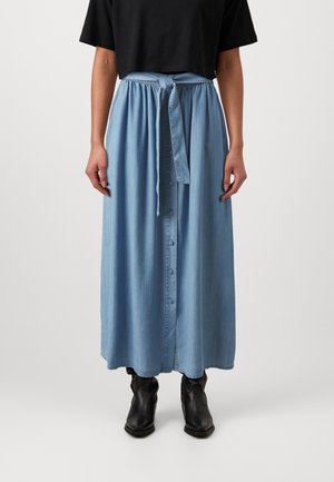 ONLLAIA MIDI SKIRT - Plisirano krilo - light blue denim