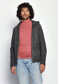 Maze Lederjacke - anthracite