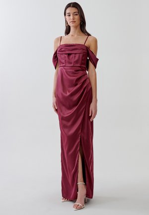 Abito Midi Mud Pie Vivianne In Chiffon Blu A Quadretti – Con Spallacci Regolabili, Taglia L
