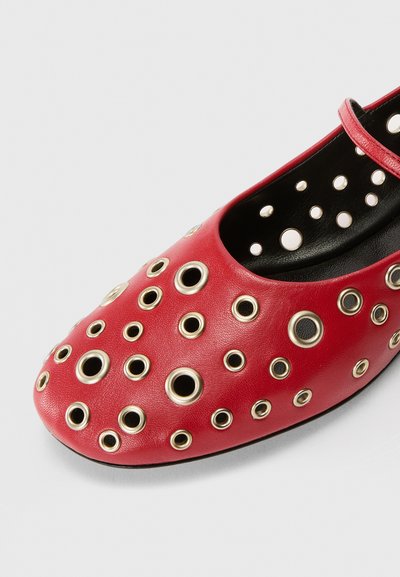 Tory Burch EYELET MARY JANE BALLET - Ballerines - tory red/silver