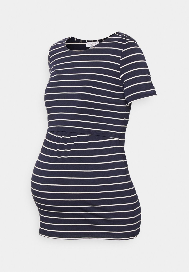 Envie de Fraise LINE - T-shirt estampada - navy blue/off white