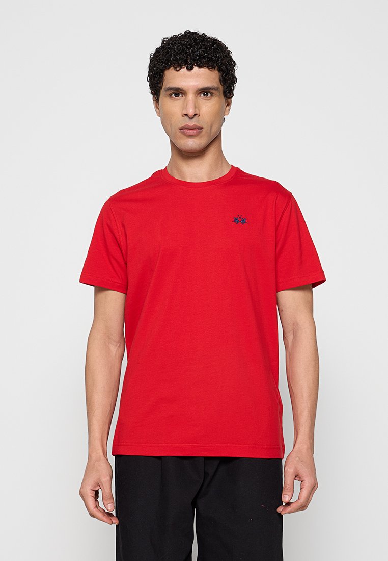 LA MARTINA T-shirt basic rood