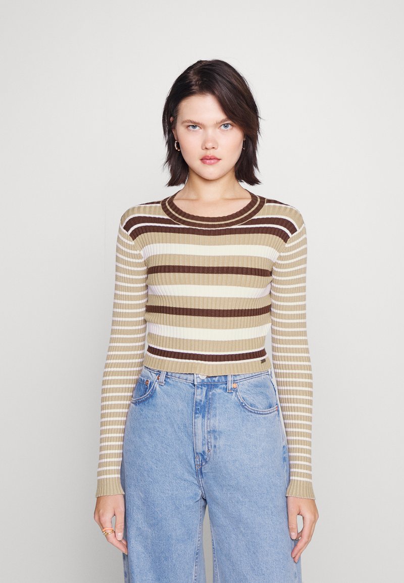 Guess Originals GO SOPHIA Jumper brown/oak multi/brown Zalando.de