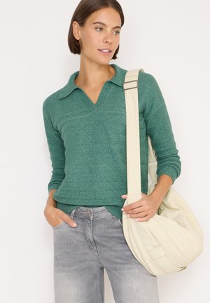 SOFTER STRUKTUR - Strickpullover - grün