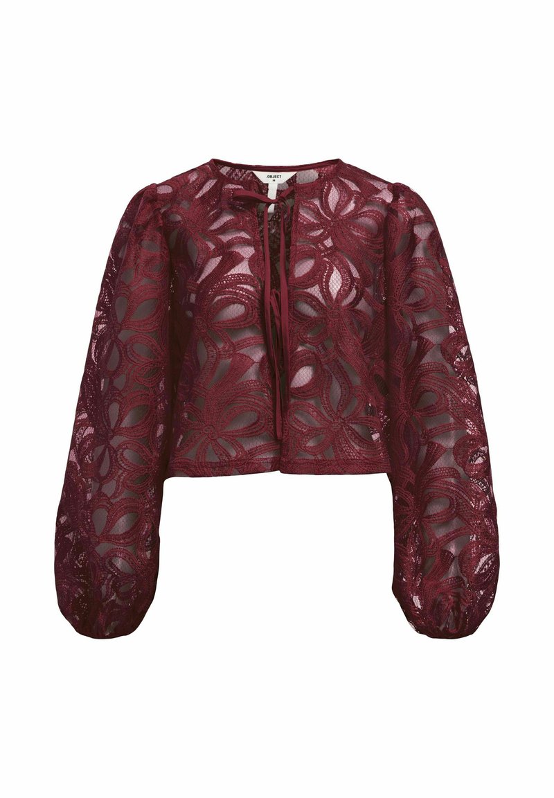 Object Blouse - cabernet/dark red - Zalando