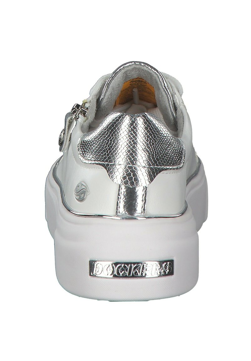 Damen Sneaker low | Dockers by Gerli Sneaker low weiss-silber/weiß - JR18025 Damen Sneaker low | Dockers by Gerli Sneaker low weiss-silber/weiß - JR18025