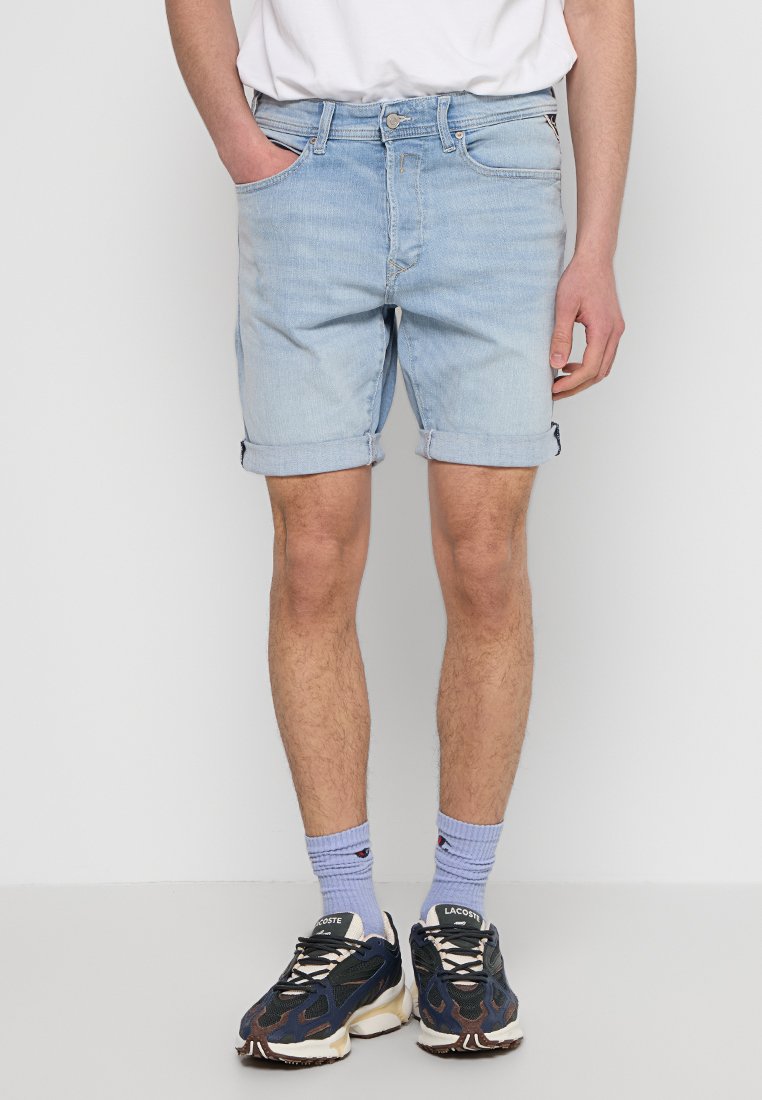 Replay Jeansshort lichtblauw