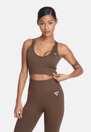 ELIS CROSS SEAMLESS  - Sports-BH'er med medium støtte - brown