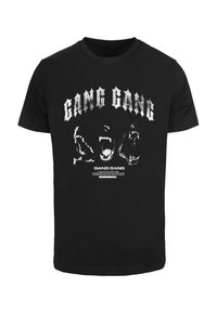 GANG GANG TEE - Potiskana majica - black