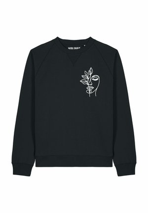 SERENITY EMBROIDERY SUPERHEAVY  - Felpa - black