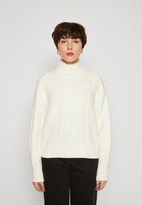 GAP CABLE - Džemper - ivory frost