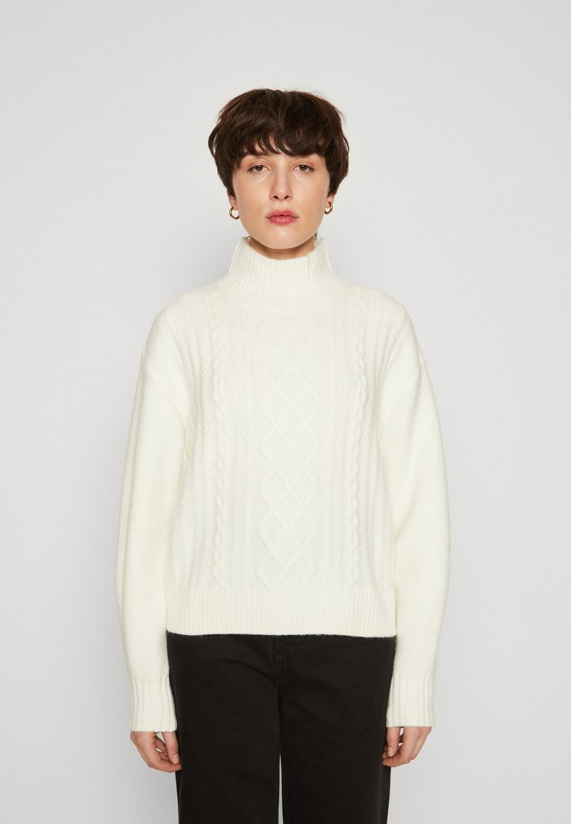 GAP CABLE - Džemper - ivory frost
