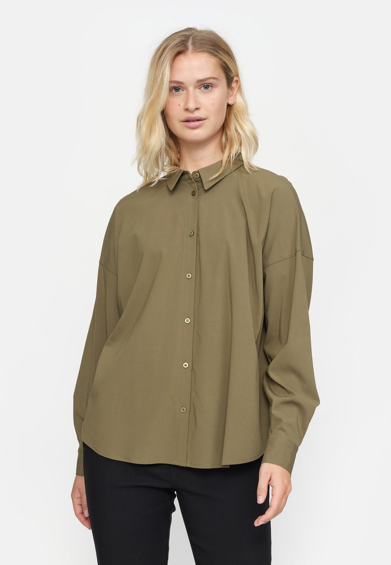 Soft Rebels SRFREEDOM WIDE  - Užsagstoma palaidinė - burnt olive