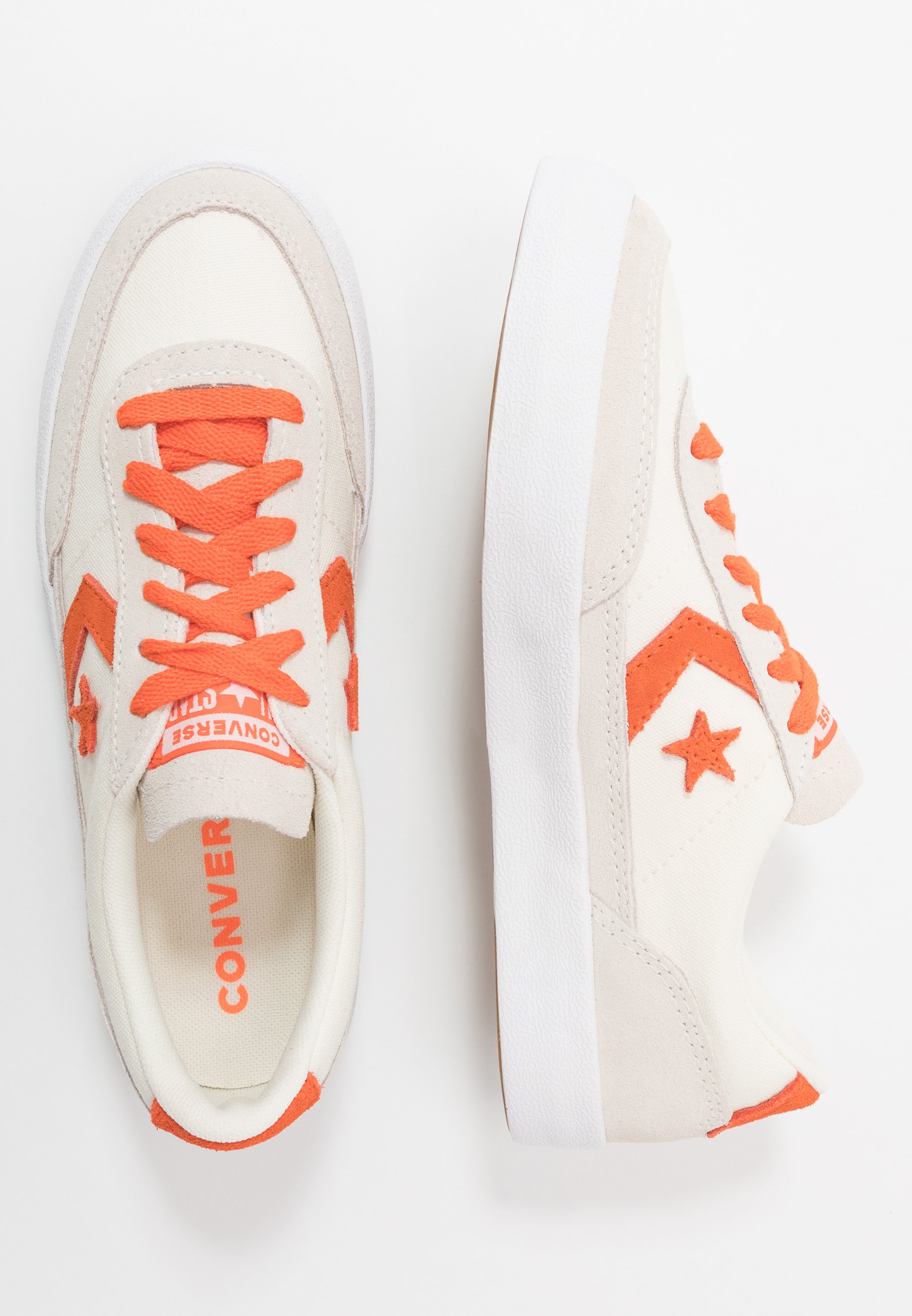 Converse NET STAR - Sneakers basse - egret/bold mandarin/white - Zalando.it